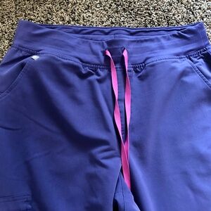 Figs High Waisted Zamora jogger scrub pants Amethyst TL